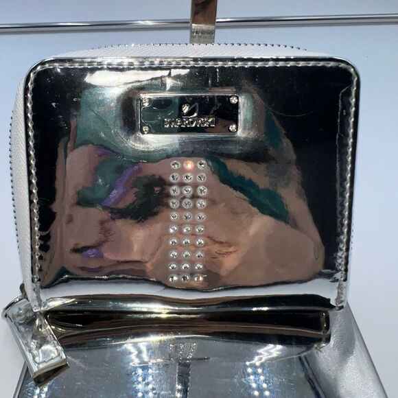 Swarovski Handbags - Swarovski Metallic and Crystal Small Wallet